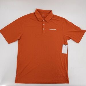 Nike Golf‎ Polo Shirt Mens Medium Orange Whataburger Embroidered 266998-815